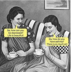 Depression vs. Asthma Historical Humor, Witty Comebacks, Clever Comebacks, Love Puns, Art Jokes, Can You Be, Art Memes, Sarcastic Quotes, Funny Art