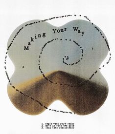 an advertisement for the making your way program, with a drawing of a cloud in the sky