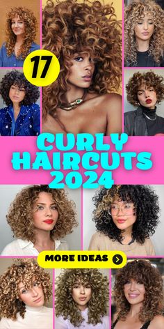 Best Hair Colors for Curls Curly Hair Trends 2024, 2024 Curly Hair Trends For Women, Tight Curly Hair, Layered Curly Haircuts, Retro Haircut, Super Curly Hair, Curly Shag Haircut, Haircuts 2024, Women Haircuts Long