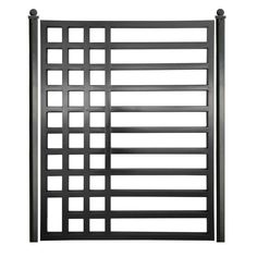 an iron gate on a white background