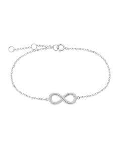 Sterling Silver Delicate Infinity Bracelet - Sterling Forever Solid Gold Bracelet, Jewelry Knots, Love Forever, Statement Drop Earrings, Mens Accessories Jewelry, Earring Sale, Jewelry Case, Chains For Men