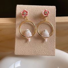 Product information: Pattern: small animals Style: sweet Classification: Ear nails Process: gold plating Material: Copper plated 18k gold Packing list: Earrings X1Pair European Women, Animal Earrings, Small Animals, Animal Fashion, Copper Plated, Dress Size Chart, Cut And Style, Packing List, Gold Plating