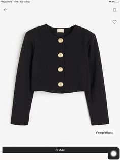 H&m Fashion, Clothing Haul, Outer Jacket, Crop Blazer, H&m Jackets, Cropped Jacket, Mom Style, Crop Jacket