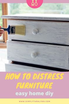 How to Whitewash & Distress Furniture: DIY Farmhouse Coffee Table - Simply Taralynn | Food & Lifestyle Blog How To Distress Furniture