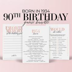 an image of a birthday party menu