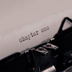 an old fashioned typewriter with the word charter one printed on it's paper