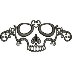 Dead Skull Art Halloween Embroidery Designs, Digitized Embroidery Designs, Heat Transfer Design, Halloween Embroidery, Picture Tattoos, Skull Art, Embroidery Designs, Embroidery, Drawings