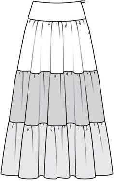 a skirt with pleating on the bottom