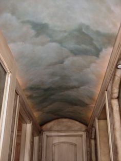 Pastel Office, Rococo Aesthetic, Barrel Ceiling, Ceiling Murals, Ceiling Art, Tuscan Design, Ceiling Ideas