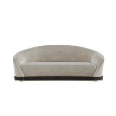 an upholstered couch on a white background