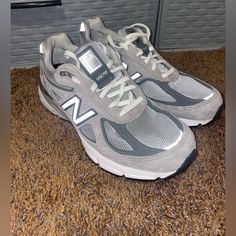 Great Condition Light And Dark Grey Color Open To Offers Grey New Balance Shoes, Gray New Balance Running Shoes With Laces, New Balance 990 Grey, New Balance Gray Shoes, Gray New Balance Sneakers For Light Sports, New Balance Gray Running Shoes, New Balance Gray, Grey New Balance, Shoes New Balance