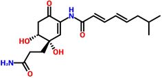 the structural structure of benzil is shown in red