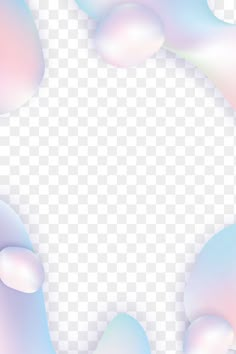 an abstract background with pink and blue bubbles on the bottom, as well as a white circle