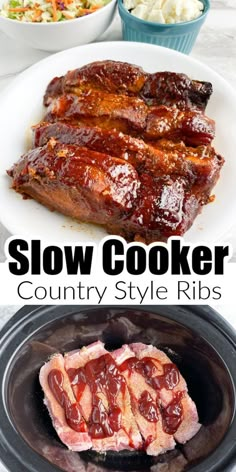 slow cooker country style ribs are the best way to cook them in an instant pot