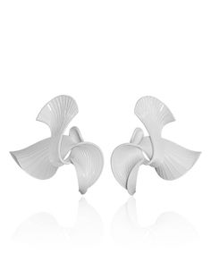 Designed to resemble iris flowers, these LADA LEGINA's 3D Printed earrings will easily add detail to any ensemble. The self-closing ear studs are suitable for pierced ears and are similar to the clip-on earring stylesMaterial: 3D Printed in Nylon3D Printed in the USA