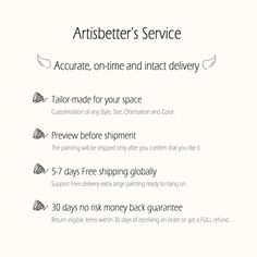 an advertisement for artisbetter's service