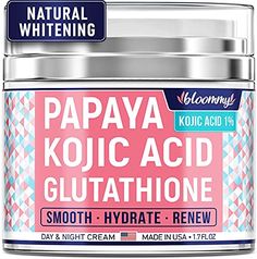 Bloommy Papaya Dark Spot Corrector - Best Kojic Acid Cream - Made in USA - Skin Nourishing & Resurfacing Fade Cream I... Papaya Cream, Cream For Dark Spots, Cream For Face, Meghan Markle Wedding, Dark Spot Corrector, Skin Resurfacing, Peeling Skin, Best Moisturizer, Hydrating Cream