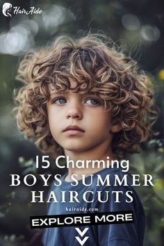 Boys Long Curly Haircuts, Boys Shoulder Length Haircut, Cute Haircuts For Boys, Boy Curly Hairstyles, Boys Summer Haircut, Boy Long Haircut, Boys Haircuts Medium, Boys Surfer Haircut, Short Haircuts Curly Hair