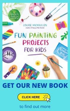 an advertisement for the new book fun painting projects for kids click here to find out more