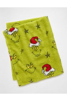 Soft & cozy/Square design Grinch Blanket, Grinch Gifts, Brr Basket, Lime Green Outfits, Burr Basket, Green Scrunchie, High Waisted Leggings Workout, Lime Green Dress, Green Outfits