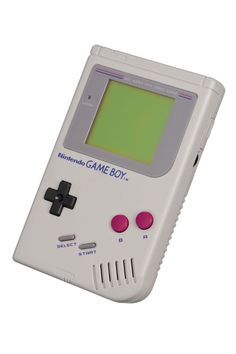 an old fashioned game boy handheld computer