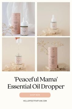 Now available at Hello Postpartum is this mama elixir.  This is an essential oil for new moms that is loved for its grounding powers and often referred to as "happiness or hugs in a bottle". Postpartum Recovery Kit, Infant Feeding Guide, Oil Dropper, Bottle House, Making Essential Oils, Dropper Bottle