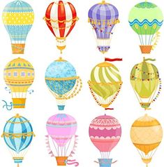 colorful hot air balloons flying in the sky