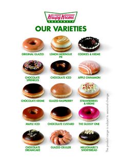 an advertisement for krispy kreme's is shown