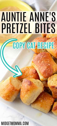 the recipe for an easy copy cat recipe is shown on a white plate with text overlay