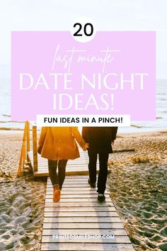 A list of last minute date ideas! Need to plan a date in a pinch? This list of last minute date night ideas has ideas for anyone! From date night ideas at home to adventurous date ideas, this list has it all! Last Minute Date Ideas, Simple Date Ideas, Date Night Ideas At Home, First Date Tips, Date Ideas For New Couples, Date Night Gifts, Date Activities, Date Idea, Date Night Ideas