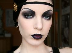 1920′s flapper look - Killer Colours 1920's Hair, Period Makeup, Historical Makeup, 50 Rocks