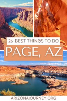 the grand canyons in arizona with text overlay that reads 25 best things to do page, az