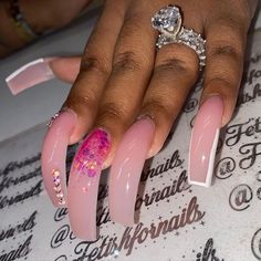 French Tips Stiletto Nails, Walk With God, Curved Nails, Dope Nail Designs, Exotic Nails, Long Acrylic Nails Coffin, Unique Acrylic Nails, Long Square Acrylic Nails, Bling Acrylic Nails