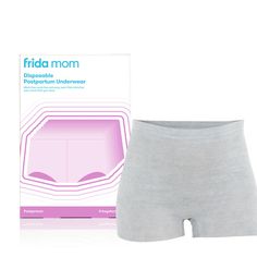 Boyshort Disposable Postpartum Underwear (8 Pack) Frida Mom, Packing Hospital Bag, Panty Design, 37 Weeks Pregnant, Prenatal Yoga, Postpartum Care, Postpartum Recovery, Hospital Bag, Prenatal