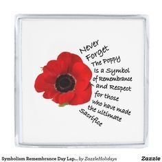 a red flower on a white background with words written in black and white writing below it