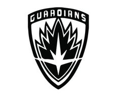 a black and white logo with the word,'guardianss'on it in front of