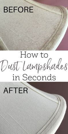 how to dust lampshades in seconds before and after using the lamp shader