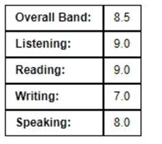 the table has three different types of words and numbers in each language, including one for reading