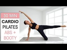 30 Min Cardio Pilates ABS + BOOTY | Build Lean Muscle, Feel Strong + Balanced, No Repeat - YouTube Pilates Foam Roller, 30 Min Cardio, Video Sport, Pilates Workouts, Pilates Routine, Pilates Barre, Hiit Cardio