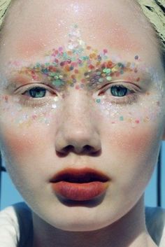 Glitter Eyebrows, Fantasy Make-up, Make Carnaval, Mermaid Makeup, Festival Makeup, Fantasy Makeup, Editorial Makeup, Glitter Makeup