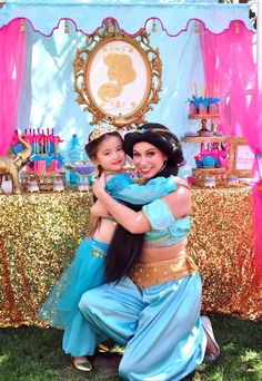 Princess Jasmine Arabian Nights Birthday Party on Kara's Party Ideas | KarasPartyIdeas.com (9) Jasmine Birthday Theme, Aladdin And Jasmine Party Ideas, Jasmine Party Ideas, Jasmine Birthday Decorations, Jasmine Themed Birthday Party, Princess Jazmin Birthday Party, Princess Jasmine Party Table, Alladin Birthday, Lamp Cake