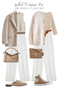 Mode Over 50, Fashion Capsule Wardrobe, Classic Style Outfits, Mode Casual, Fashion Capsule, Casual Work Outfits, 가을 패션, White Pants, Work Fashion