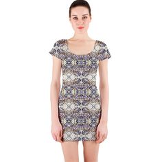 Short+Sleeve+Bodycon+Dress Short Bodycon Dress, Floral Short