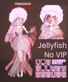 an image of jellyfish no vip in the style of maquixxxx