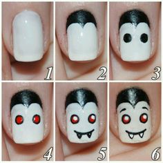 Makeup Zombie, Vampire Nails, Halloween Nails Diy