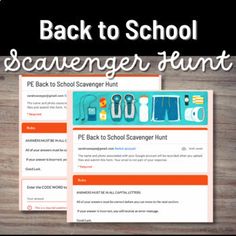 the back to school scavenger hunt is here