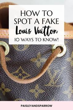 How to spot a fake Louis Vuitton bag! Ten tips you need to know. How to tell if your handbag is fake or real! How To Store Designer Handbags, How To Style Louis Vuitton Bag, Louis Vuitton Neverfull Aesthetic, How To Clean Louis Vuitton Purse, Best Louis Vuitton Handbags, Diy Louis Vuitton, Black Louis Vuitton Bag