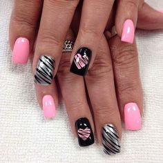 30  Romantic DIY Valentines Day Nail Art Designs to Set Pulses Racing | HubPages Diy Valentine's Nails, Nagellack Trends, Romantic Nails, Nagel Tips, Her Nails