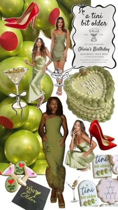 28th Birthday Ideas, Birthday Martini, Moldes Para Baby Shower, Martini Party, 30th Birthday Themes, 32 Birthday, 36th Birthday, 33rd Birthday, Birthday Ideas For Her