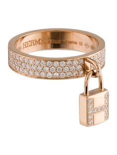 From the Kelly Collection18K Rose GoldDesigner Size 52Includes Designer Box Hermes Ring, Bangle Bracelets With Charms, Gold Diamond Rings, Diamond Rings, Band Rings, Gold Diamond, Bangle Bracelets, Jewelry Rings, Bangles